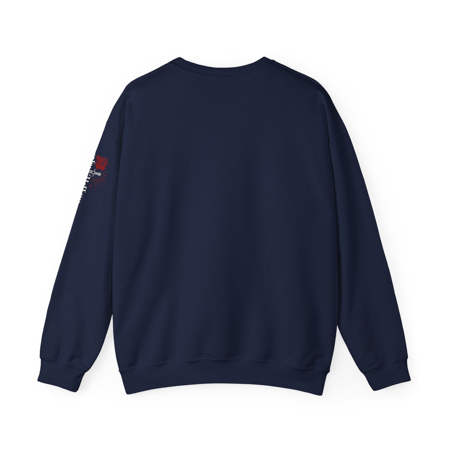 Peachy Hollow Skin Merch, Brand Logo On Sleeve - Unisex Crewneck Sweatshirt