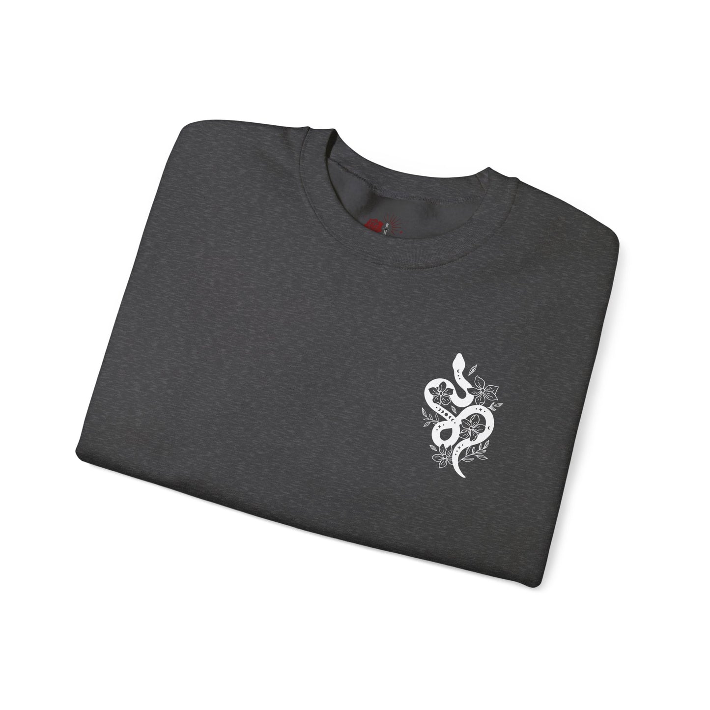 Peachy Hollow Skin Merch, Brand Logo On Sleeve - Unisex Crewneck Sweatshirt