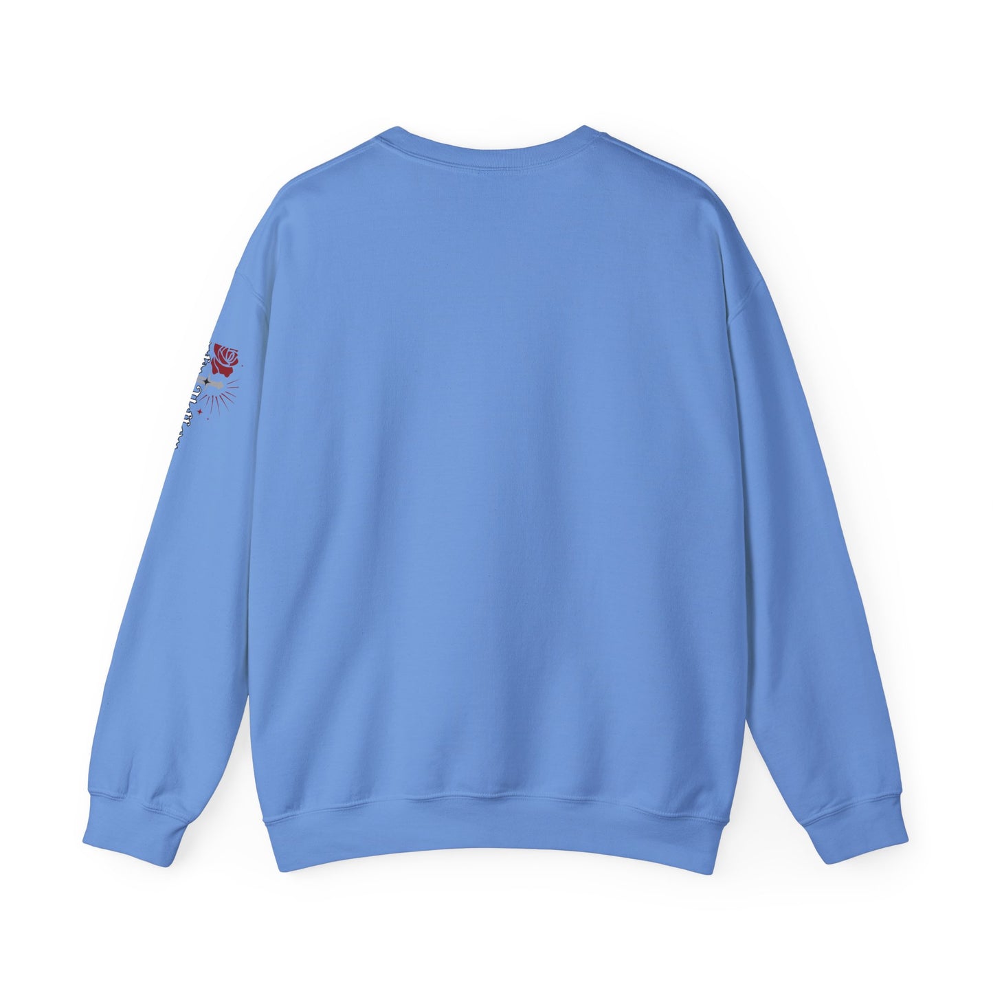 Peachy Hollow Skin Merch, Brand Logo On Sleeve - Unisex Crewneck Sweatshirt