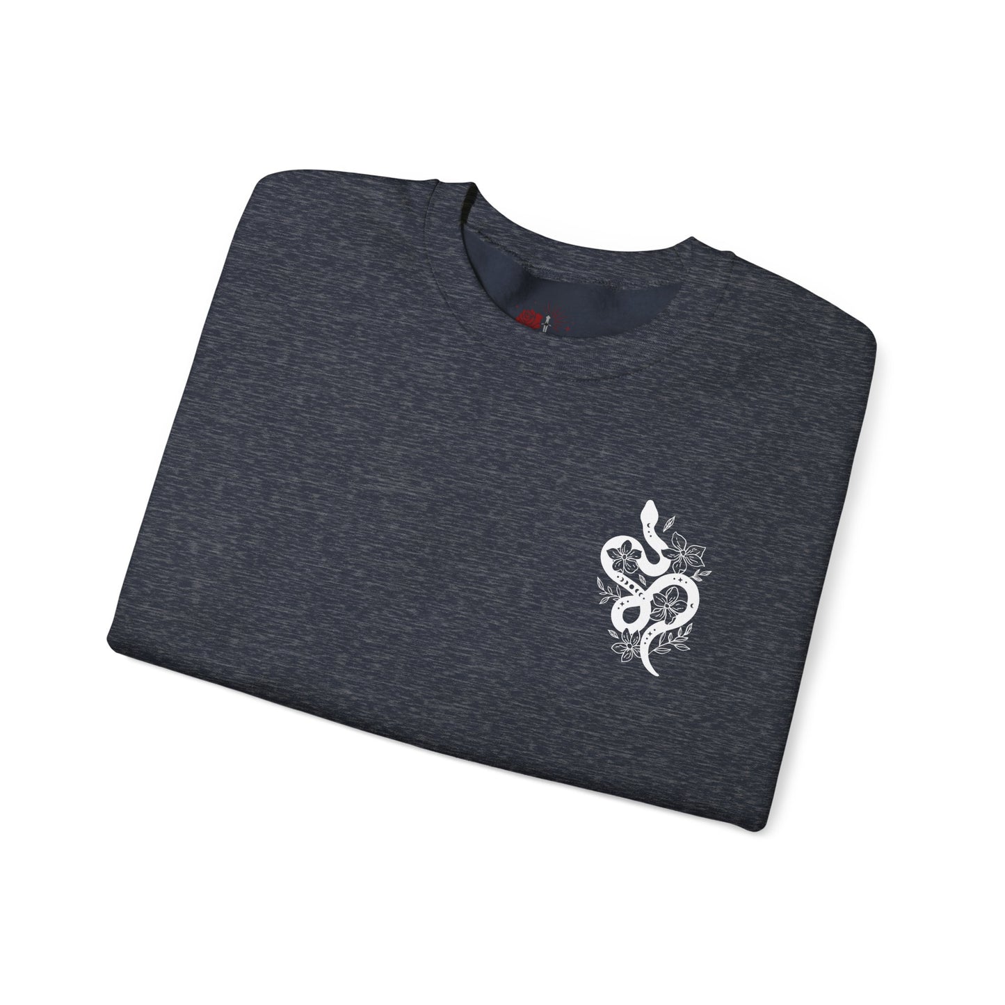 Peachy Hollow Skin Merch, Brand Logo On Sleeve - Unisex Crewneck Sweatshirt