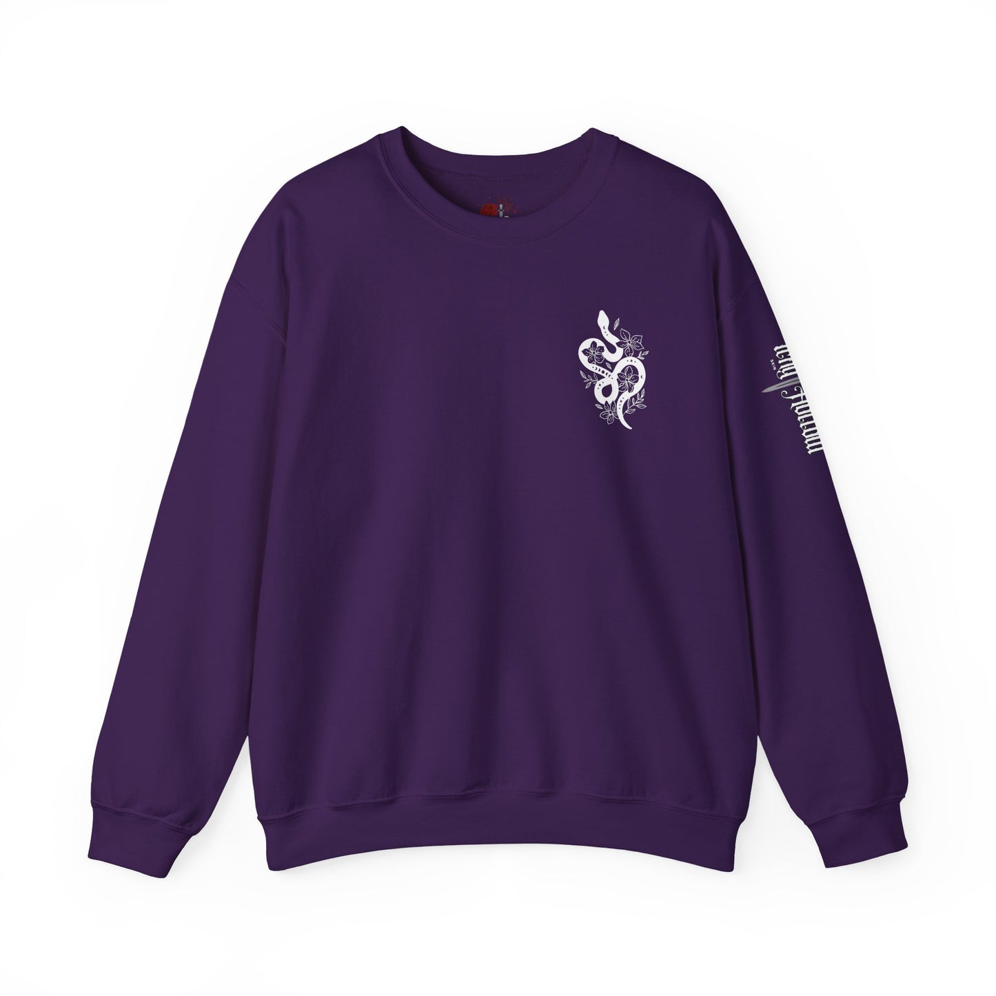Peachy Hollow Skin Merch, Brand Logo On Sleeve - Unisex Crewneck Sweatshirt