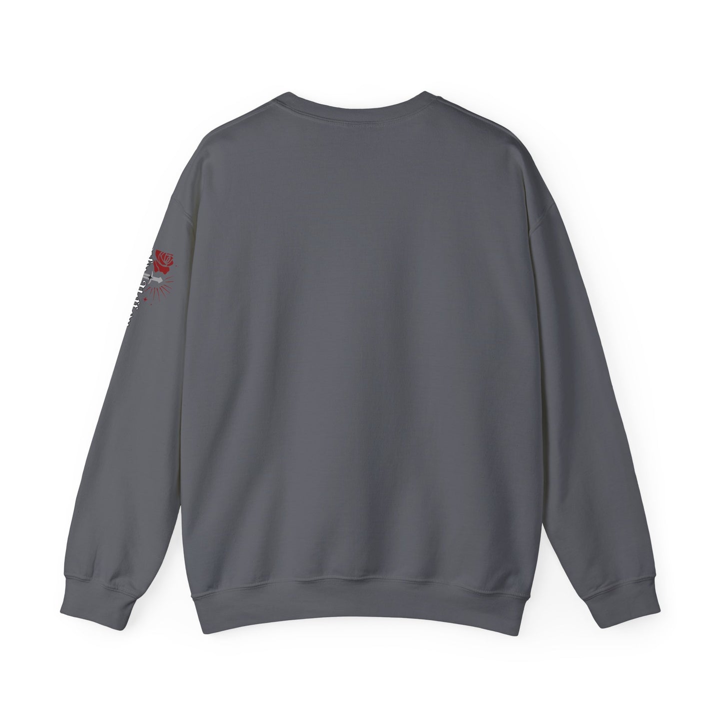 Peachy Hollow Skin Merch, Brand Logo On Sleeve - Unisex Crewneck Sweatshirt