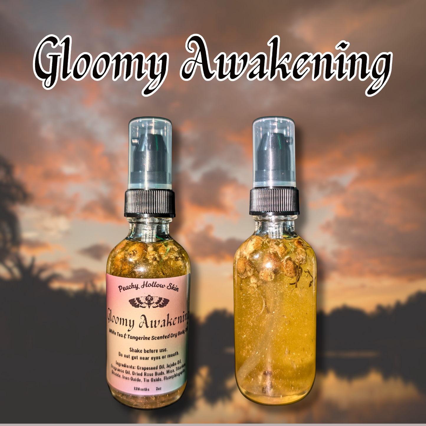 Gloom & Bloom Collection - Spring and Summer Scented Dry Body Oils 2oz