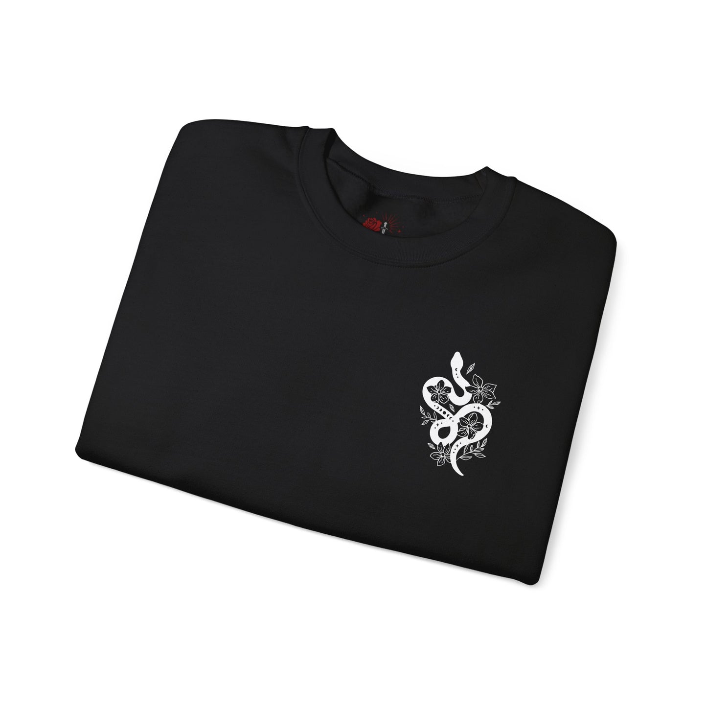 Peachy Hollow Skin Merch, Brand Logo On Sleeve - Unisex Crewneck Sweatshirt