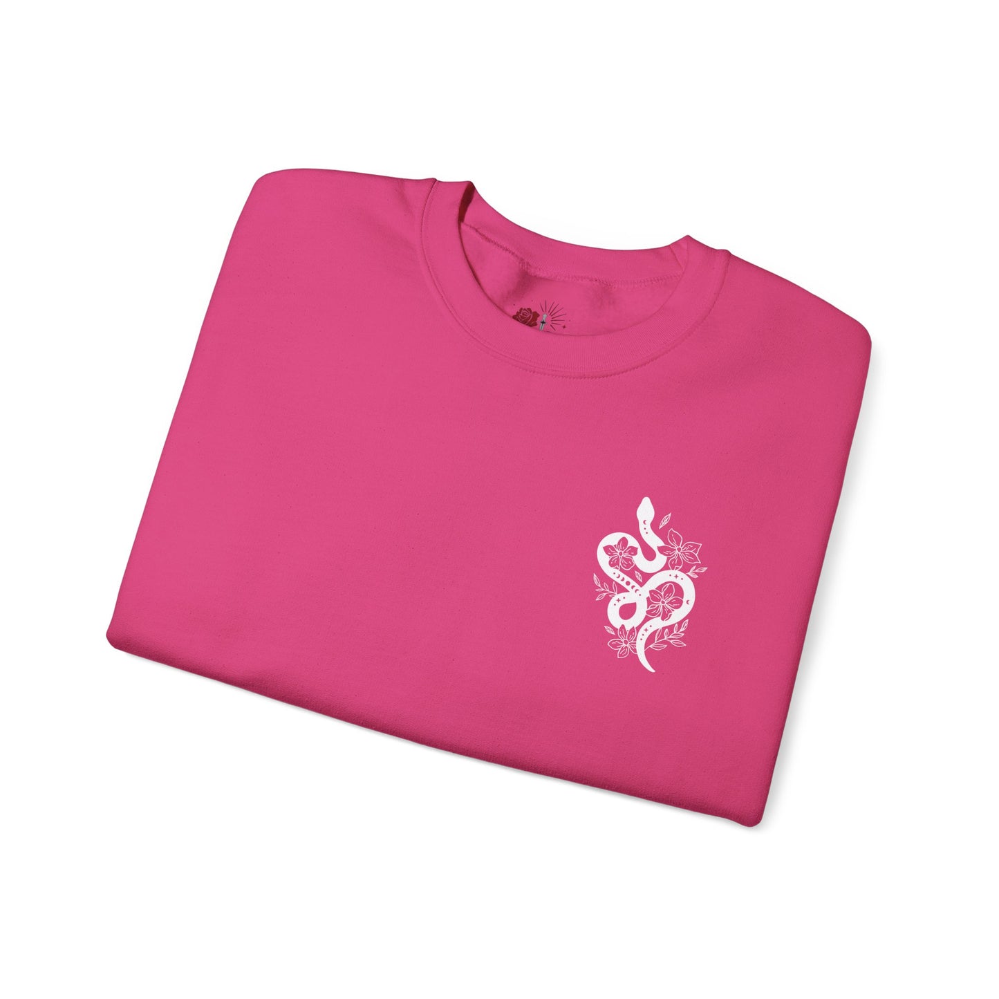 Peachy Hollow Skin Merch, Brand Logo On Sleeve - Unisex Crewneck Sweatshirt