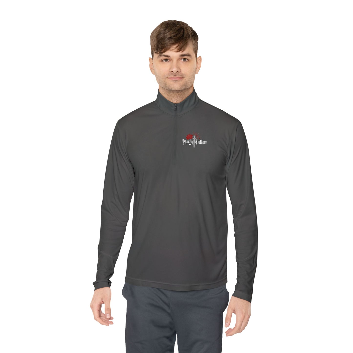 Peachy Hollow Merch, Brand Logo - Unisex Quarter-Zip Pullover