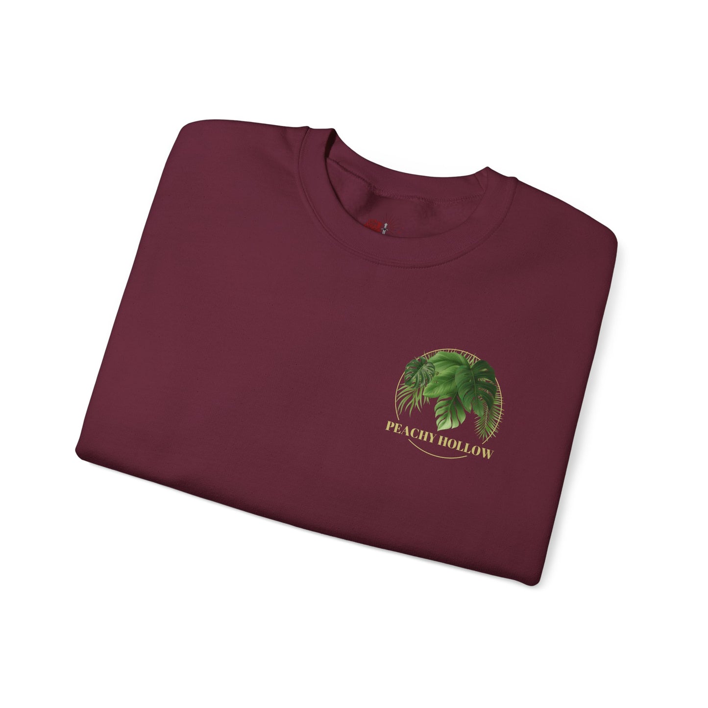 Peachy Hollow Skin Merch, Original Logo On Back - Unisex Crewneck Sweatshirt