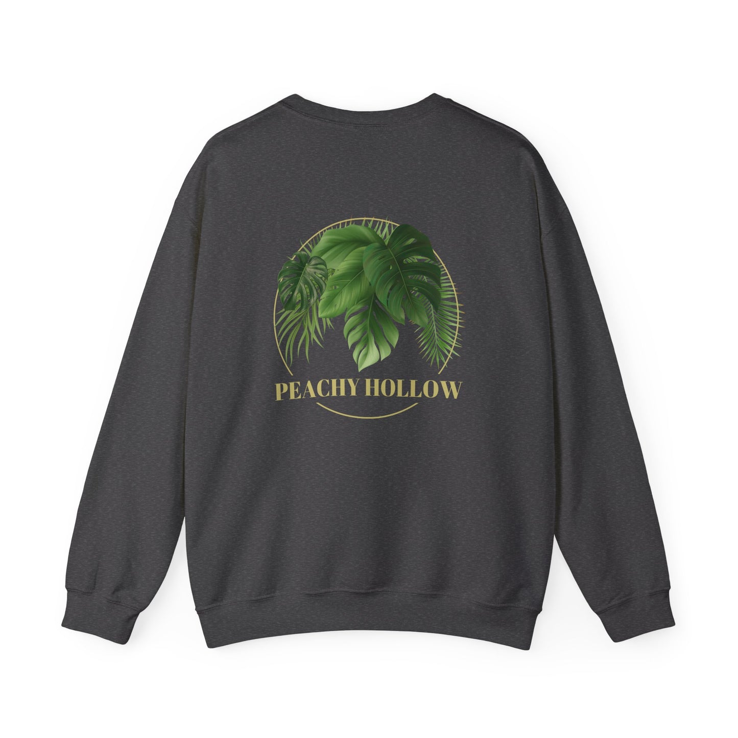 Peachy Hollow Skin Merch, Original Logo On Back - Unisex Crewneck Sweatshirt