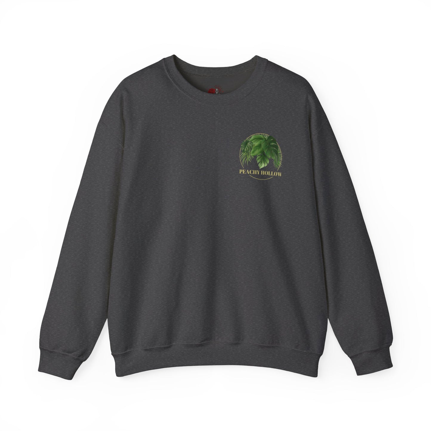 Peachy Hollow Skin Merch, Original Logo On Back - Unisex Crewneck Sweatshirt
