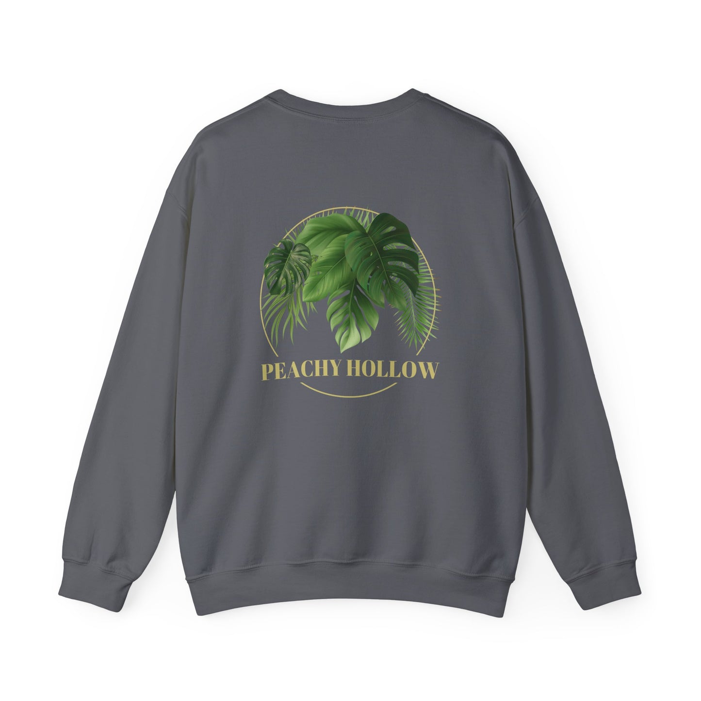 Peachy Hollow Skin Merch, Original Logo On Back - Unisex Crewneck Sweatshirt