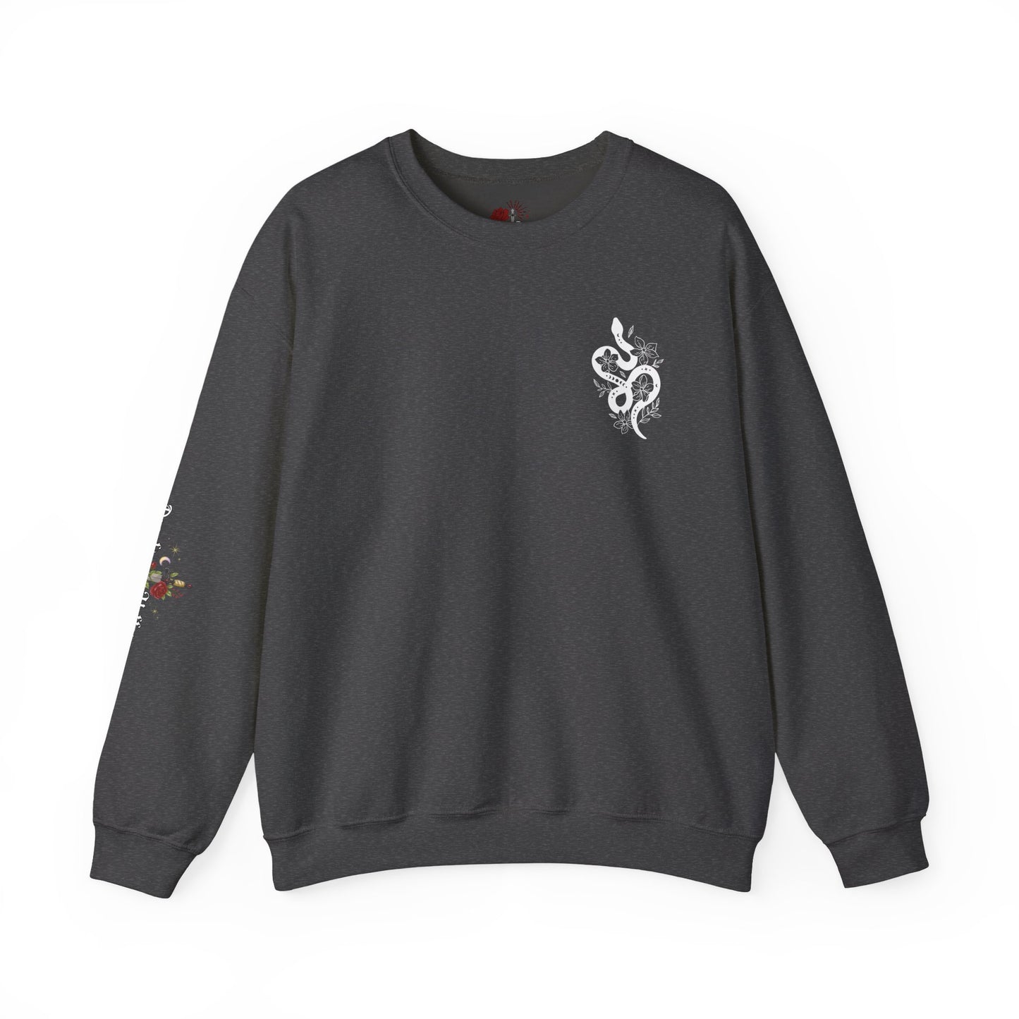 Peachy Hollow Skin Merch, Brand Logo On Sleeve - Unisex Crewneck Sweatshirt