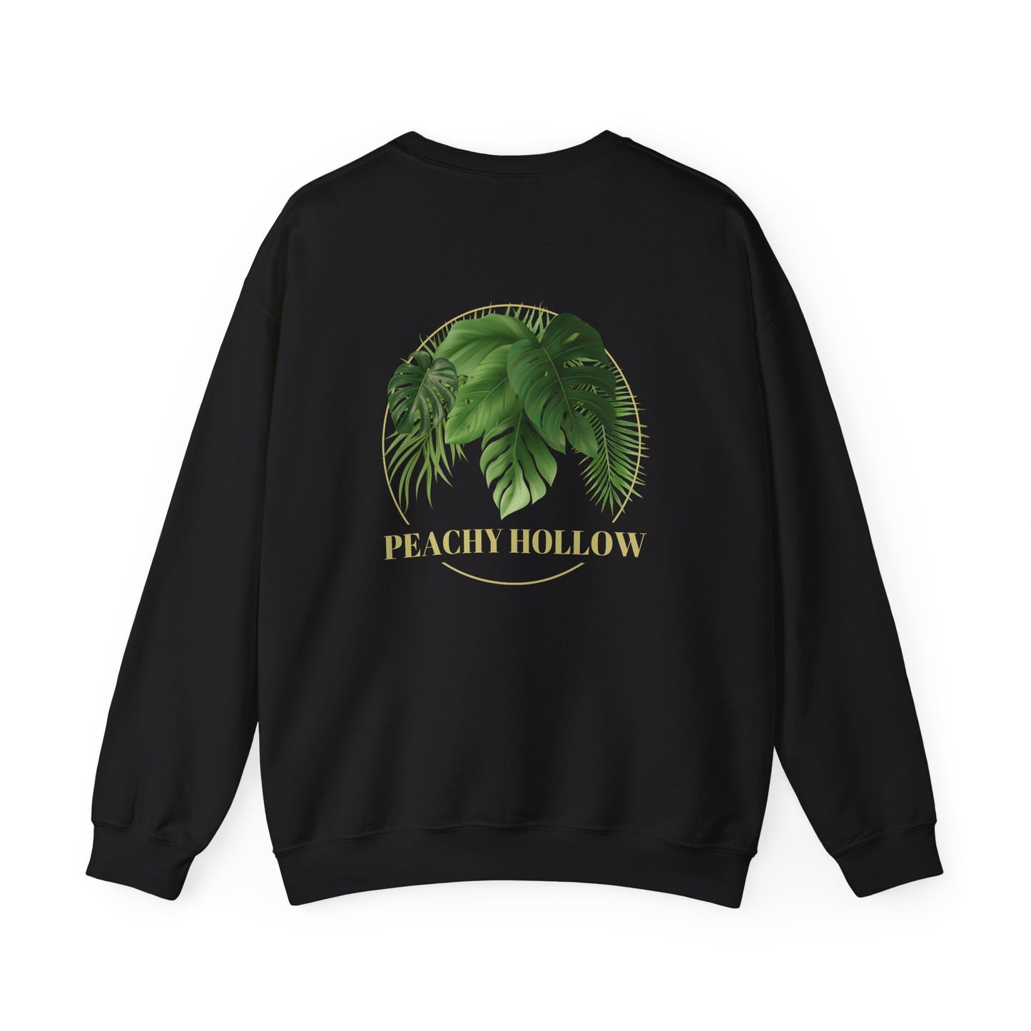 Peachy Hollow Skin Merch, Original Logo On Back - Unisex Crewneck Sweatshirt