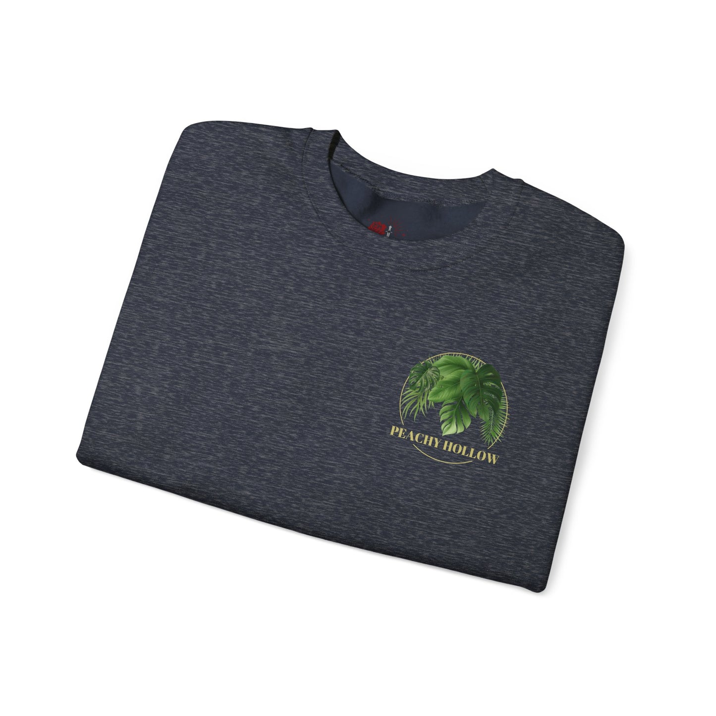 Peachy Hollow Skin Merch, Original Logo On Back - Unisex Crewneck Sweatshirt