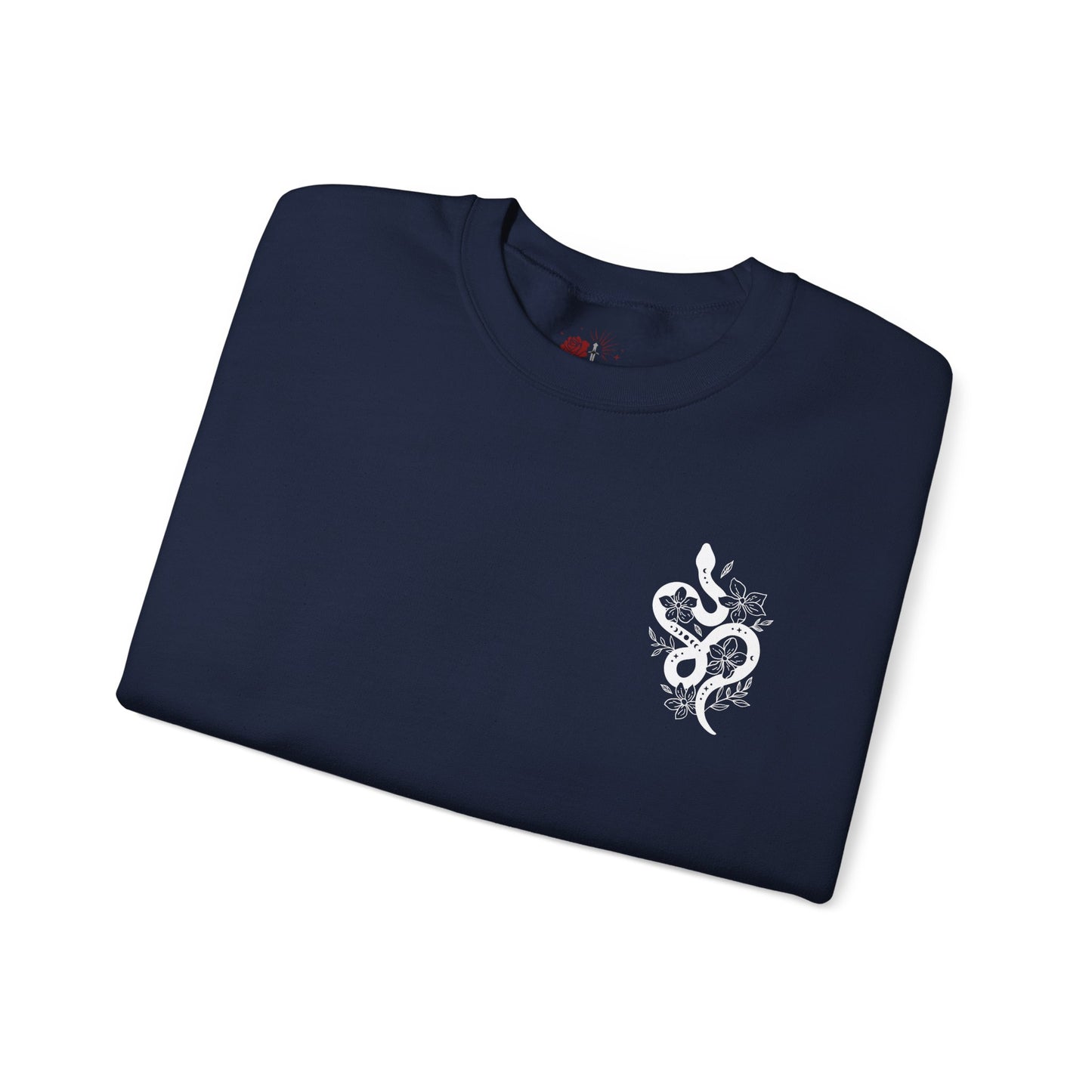 Peachy Hollow Skin Merch, Brand Logo On Sleeve - Unisex Crewneck Sweatshirt