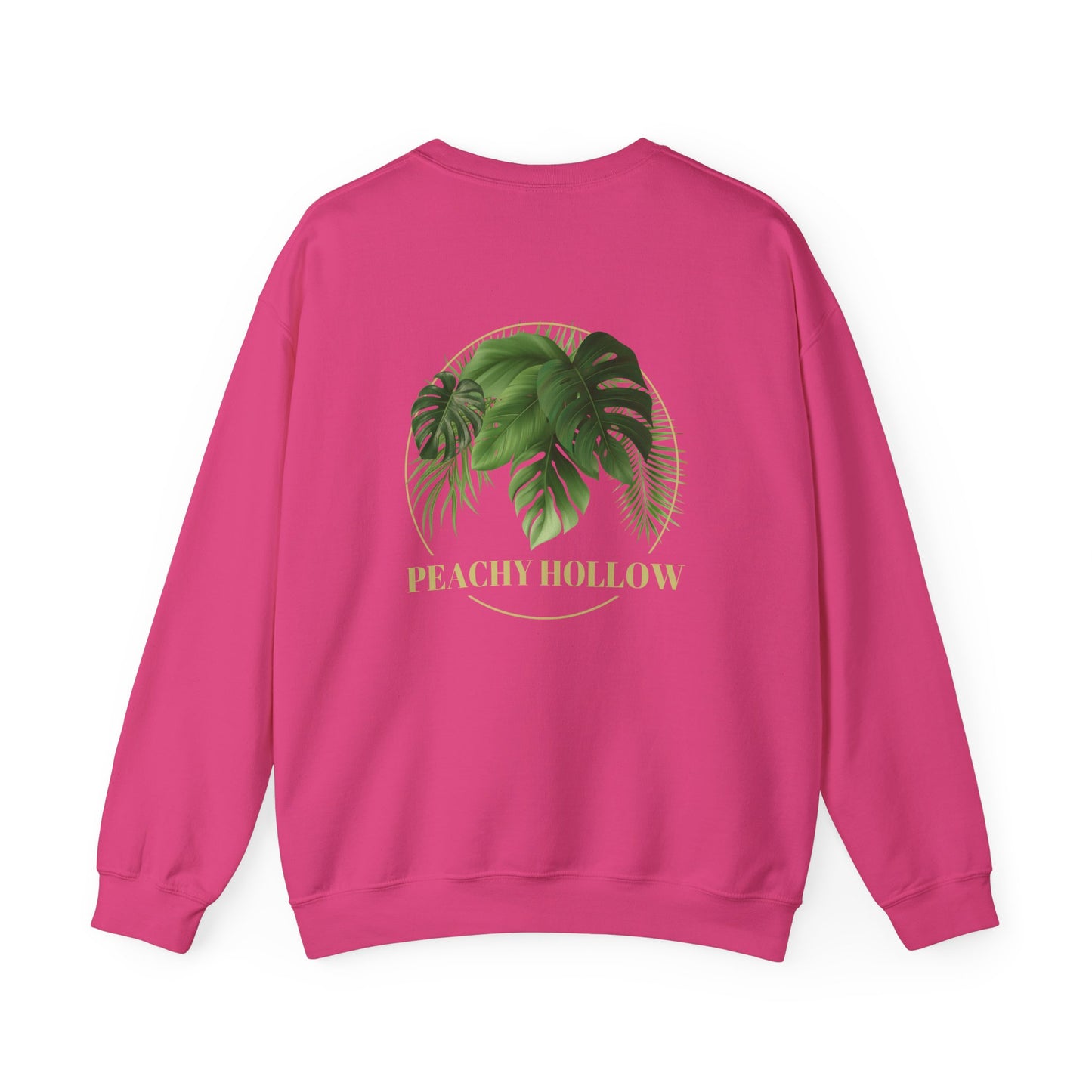 Peachy Hollow Skin Merch, Original Logo On Back - Unisex Crewneck Sweatshirt