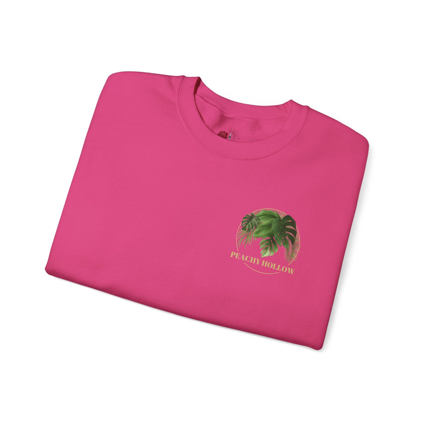 Peachy Hollow Skin Merch, Original Logo On Back - Unisex Crewneck Sweatshirt