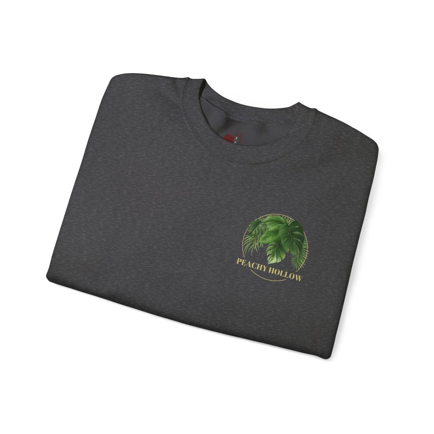 Peachy Hollow Skin Merch, Original Logo On Back - Unisex Crewneck Sweatshirt