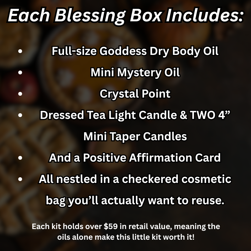 Blessing Boxes - Goddess themed Thankful for Blessings kits