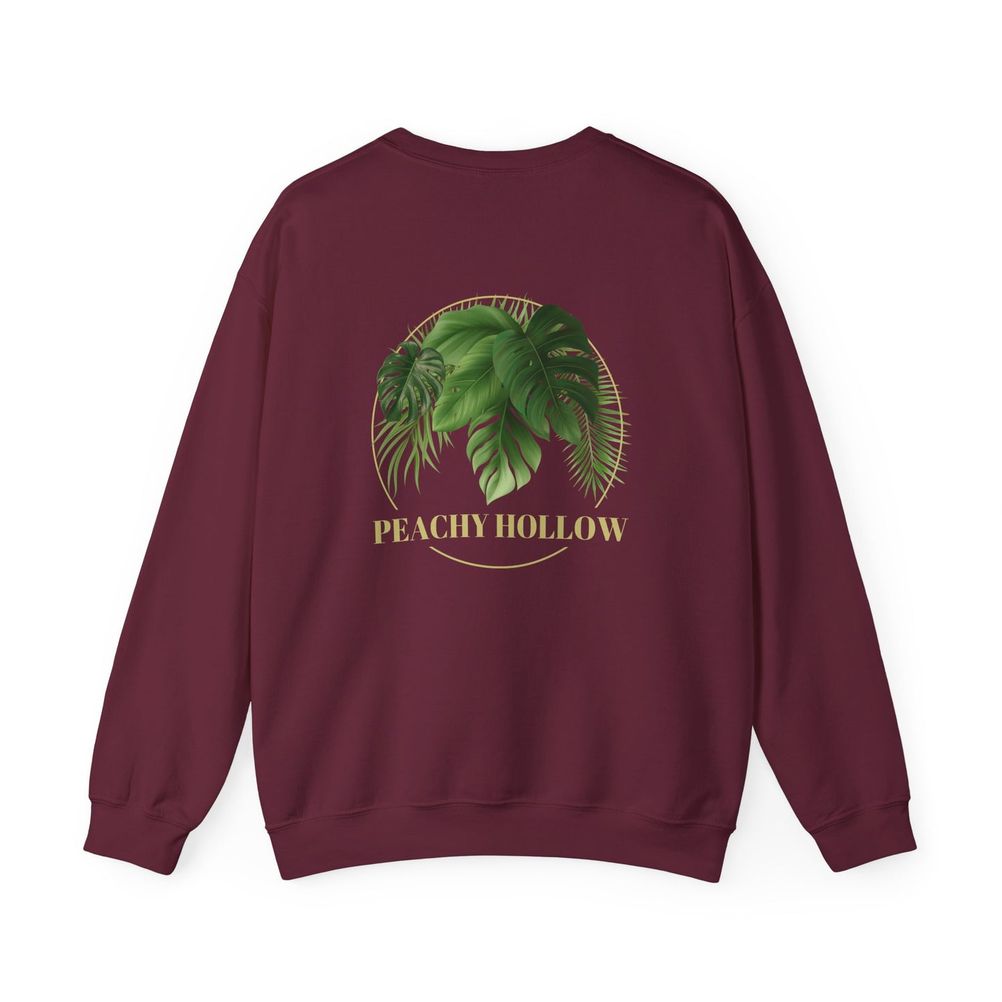 Peachy Hollow Skin Merch, Original Logo On Back - Unisex Crewneck Sweatshirt