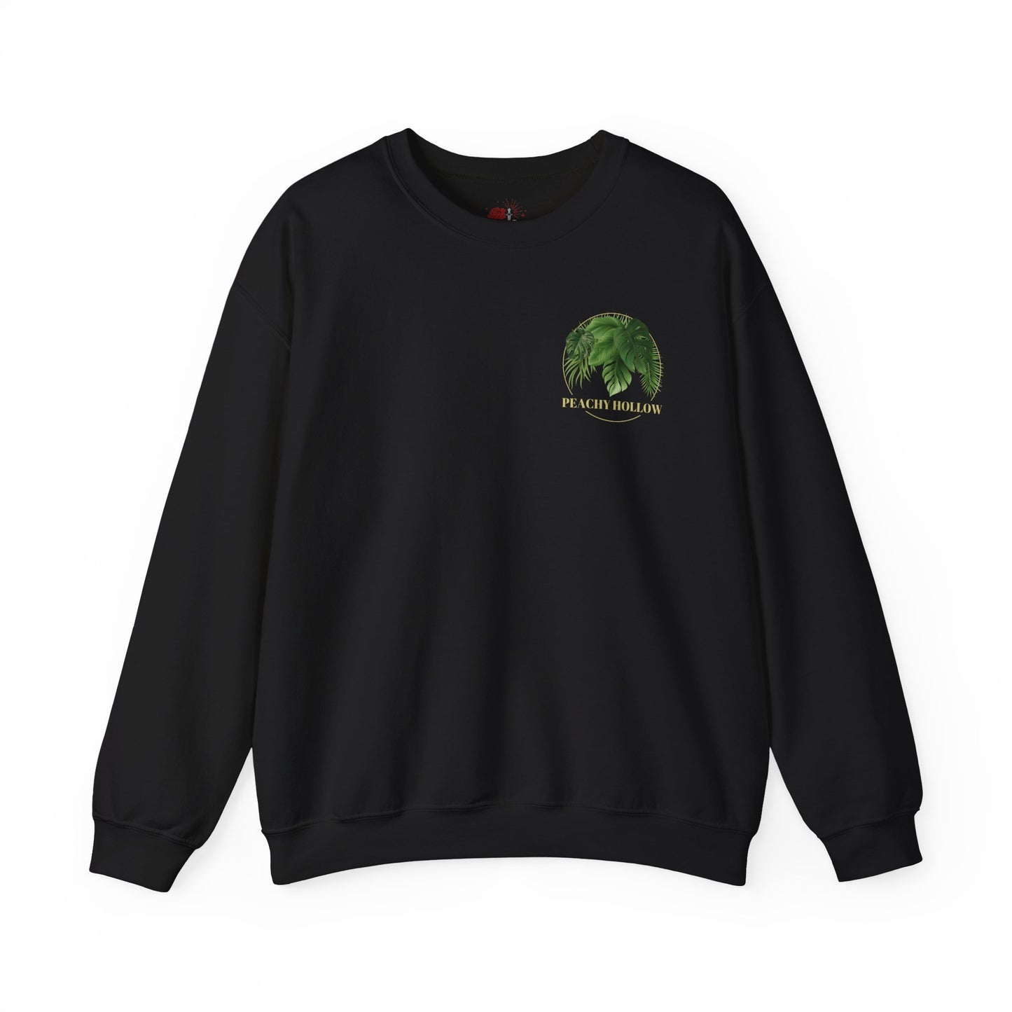 Peachy Hollow Skin Merch, Original Logo On Back - Unisex Crewneck Sweatshirt