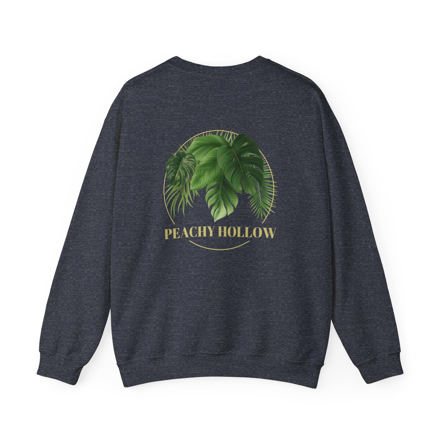 Peachy Hollow Skin Merch, Original Logo On Back - Unisex Crewneck Sweatshirt