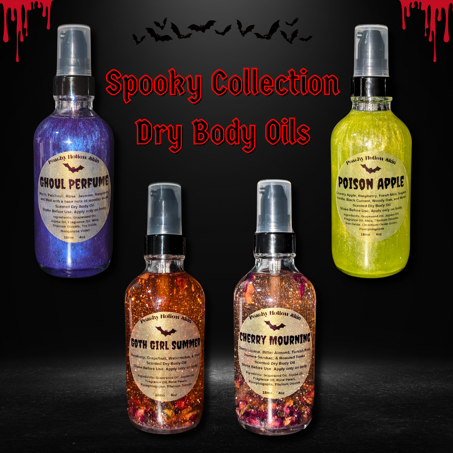 Spooky Season Dry Body Oils