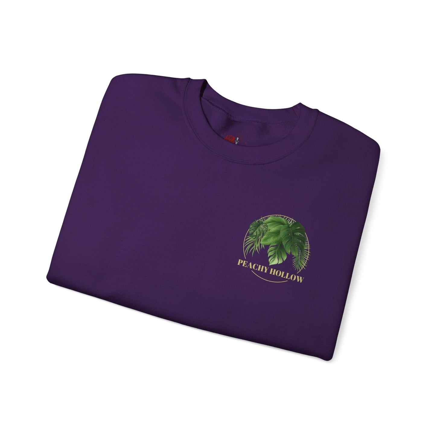 Peachy Hollow Skin Merch, Original Logo On Back - Unisex Crewneck Sweatshirt