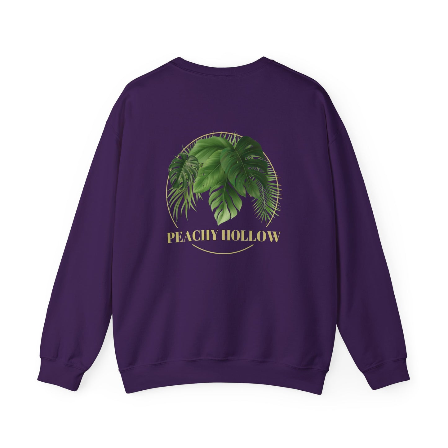 Peachy Hollow Skin Merch, Original Logo On Back - Unisex Crewneck Sweatshirt