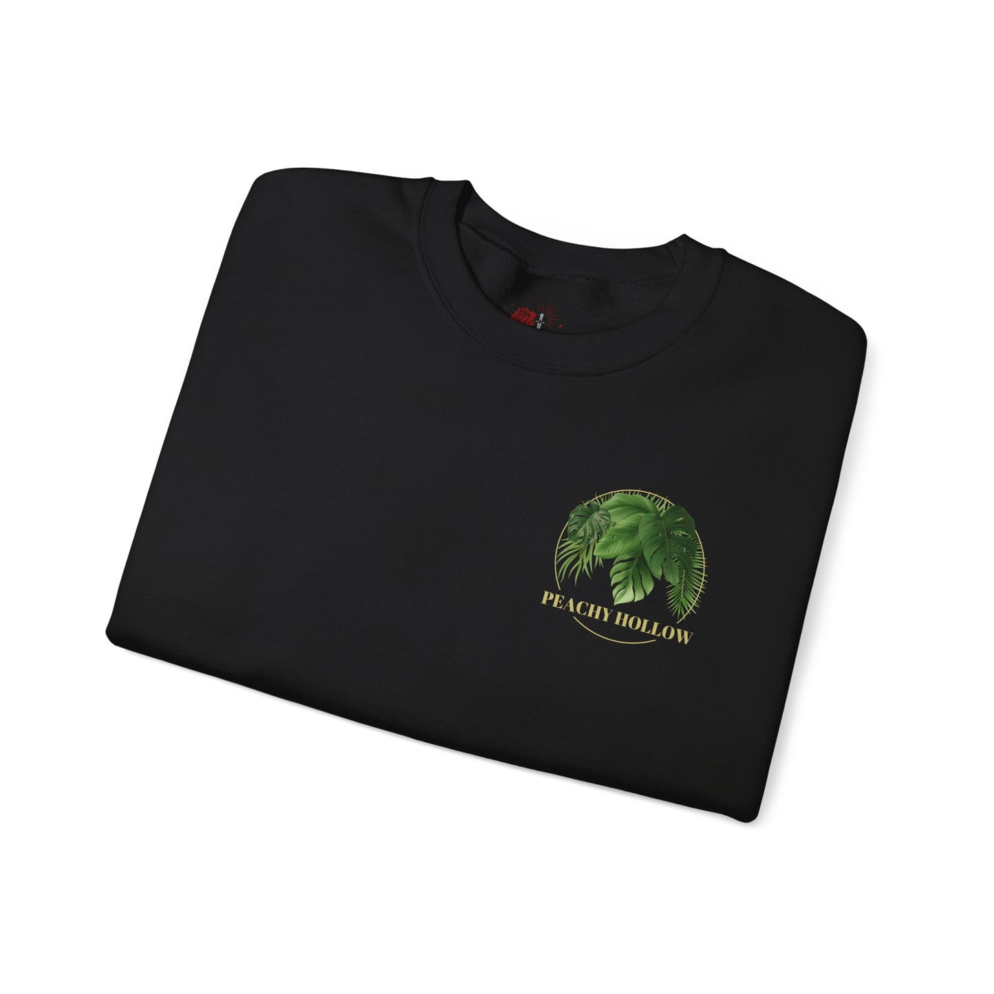 Peachy Hollow Skin Merch, Original Logo On Back - Unisex Crewneck Sweatshirt