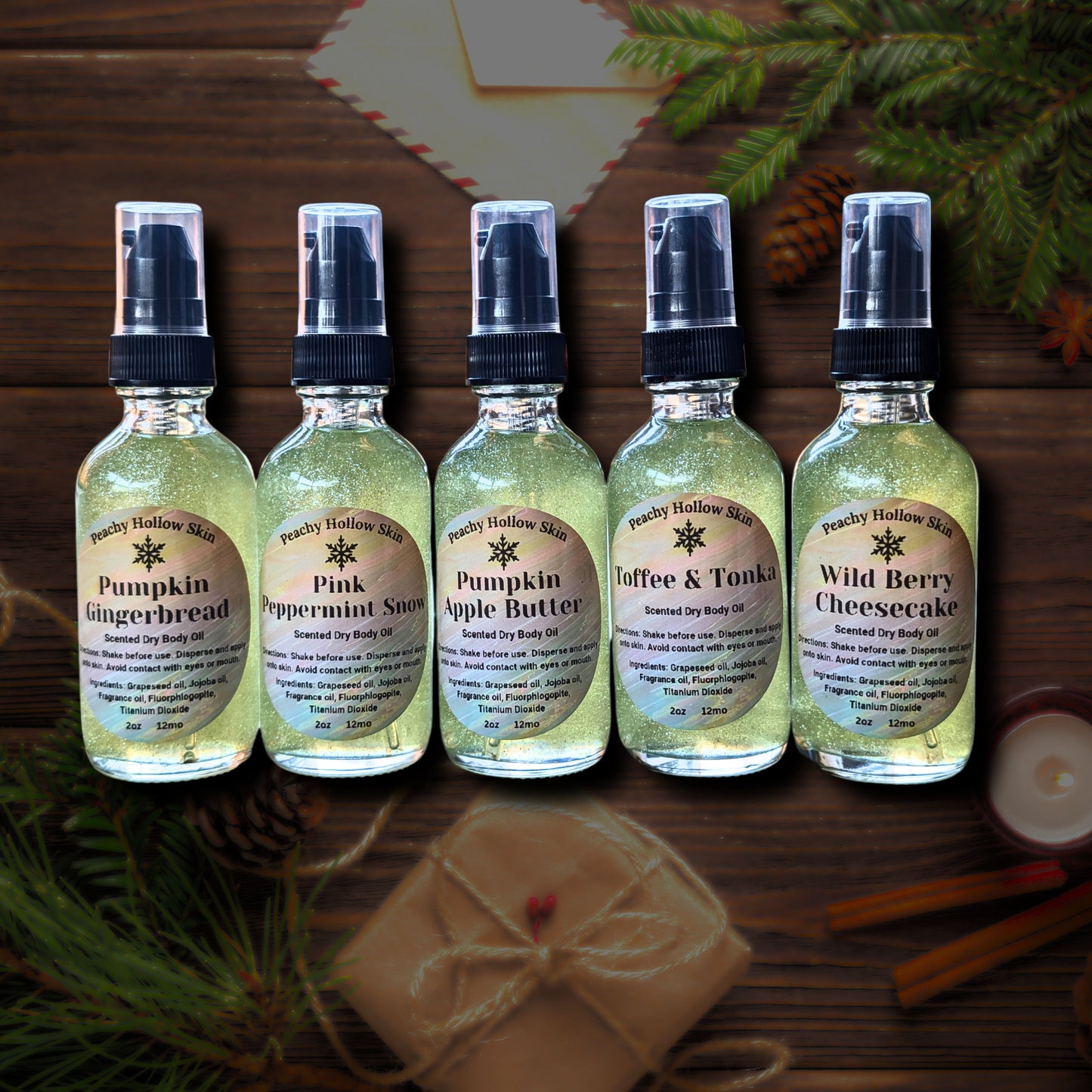 Holiday Dry Body Oil Skincare Sets