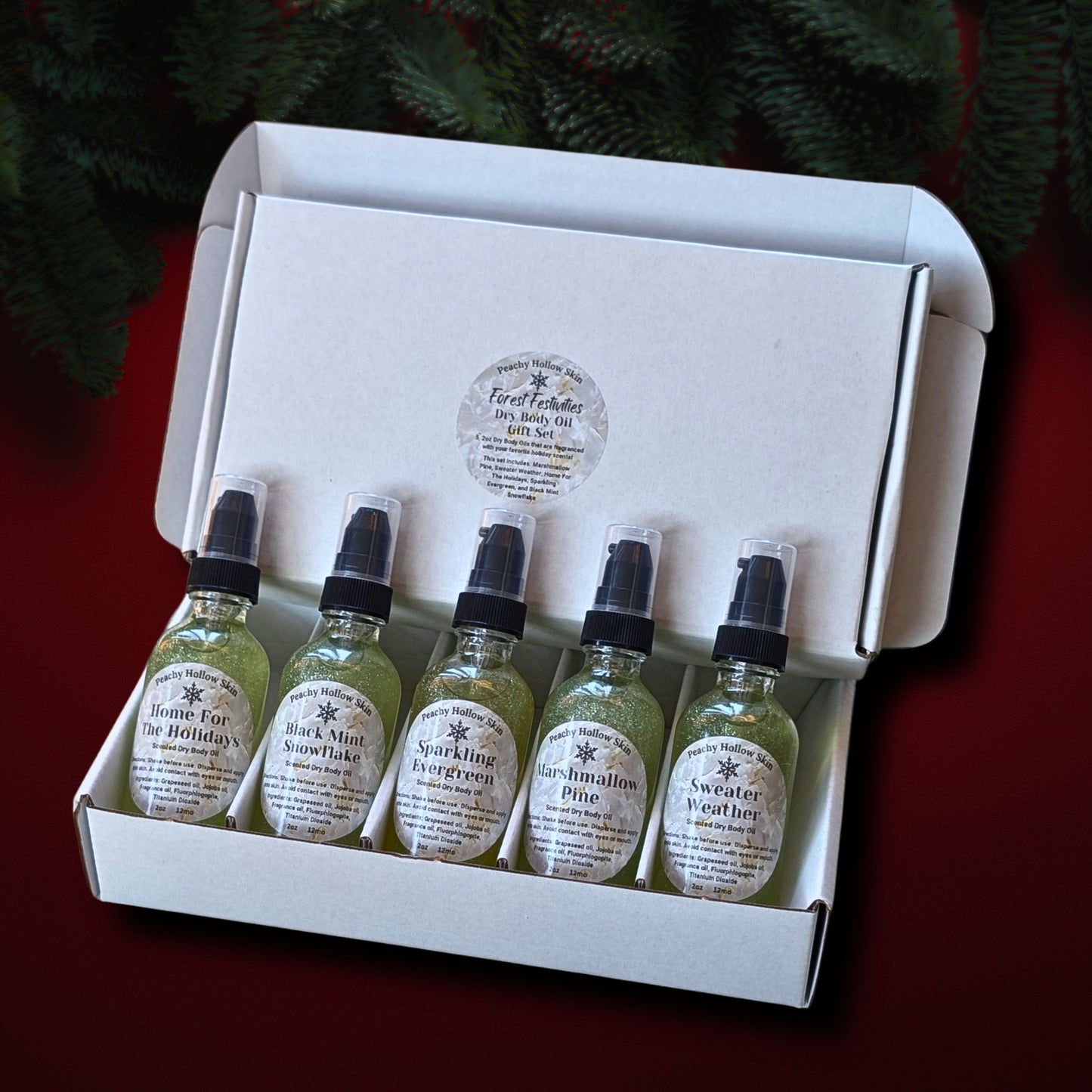 Holiday Dry Body Oil Skincare Sets