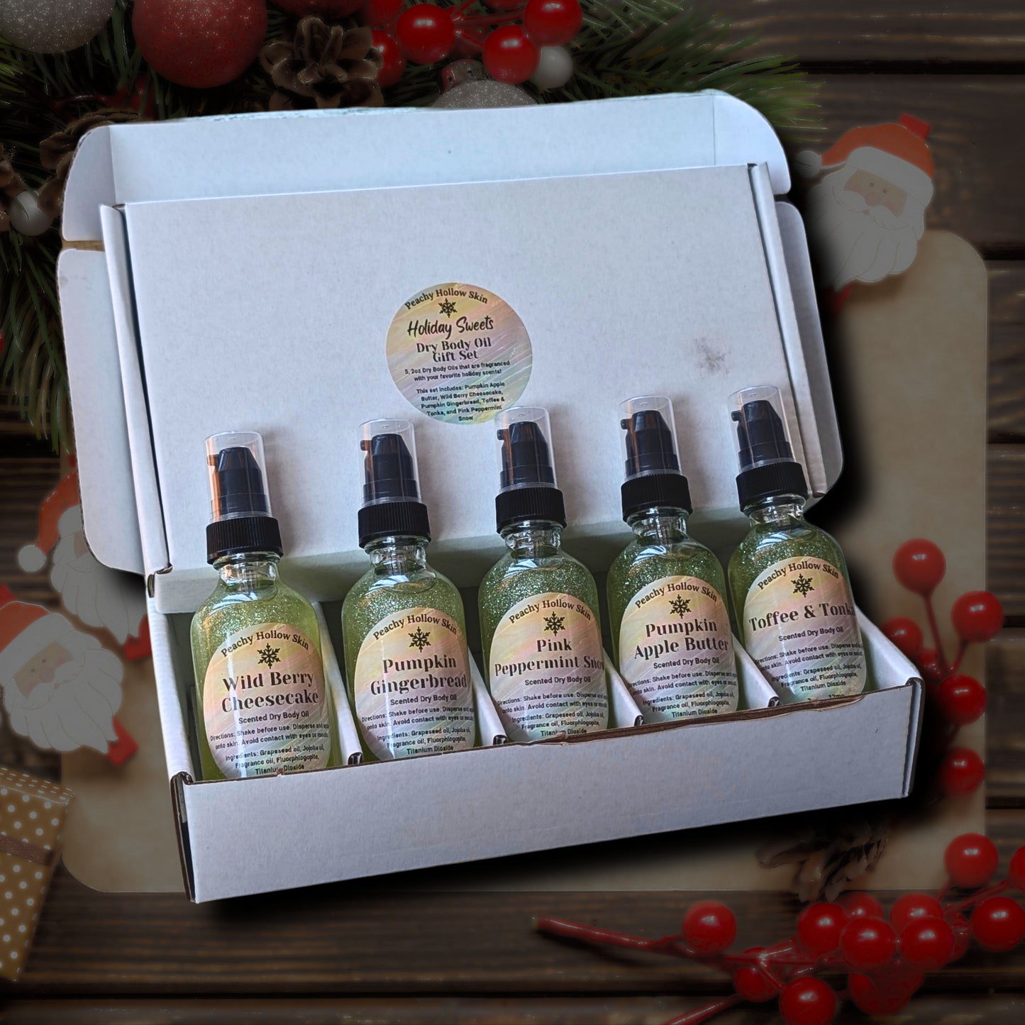 Holiday Dry Body Oil Skincare Sets