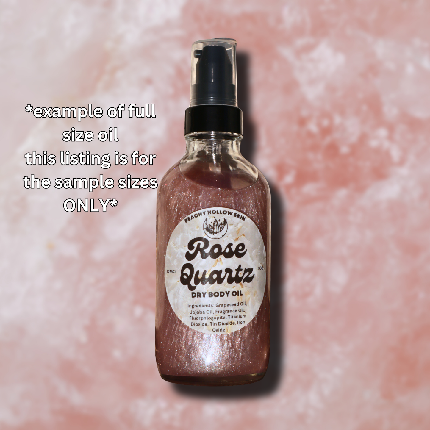 Sacred Gemstone Collection Scent Sampler - 4 Crystal Inspired Dry Body Oil Scent Samples