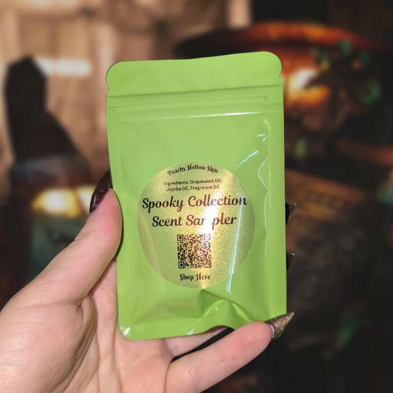 Spooky Collection Scent Sampler - 4 Spooky Dry Body Oil Scent Samples